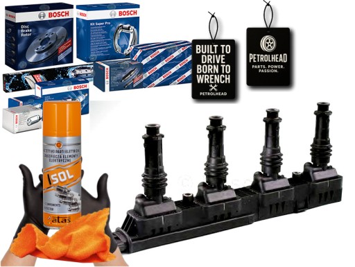 BOS0 221 - Катушка зажигания opel astra 1.4 07- bosch #petrolhead pro+ kit4