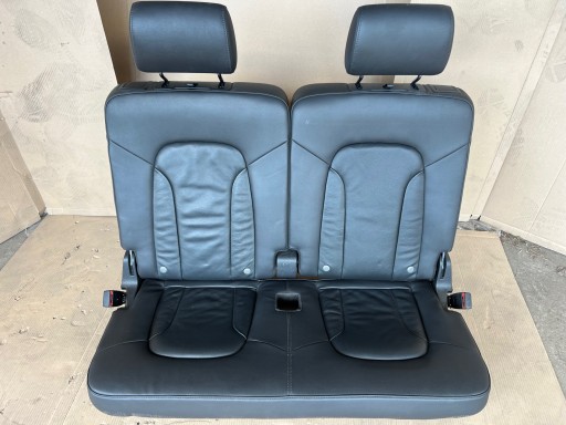 AUDI Q7 4L Sitz III 3 RZAD Leder schwarze SUPER STAN