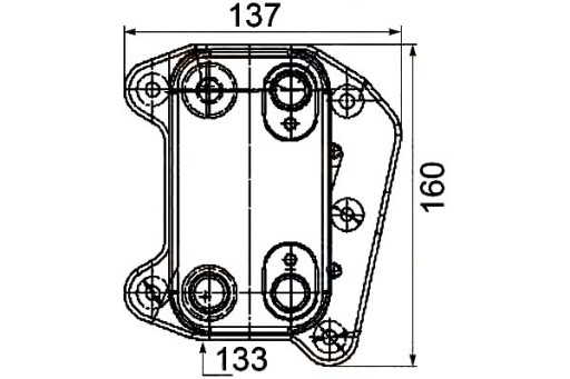 8MO 376 - МАСЛООХОЛОДЖУВАЧ HELLA MERCEDES E 320 CDI (210.026)