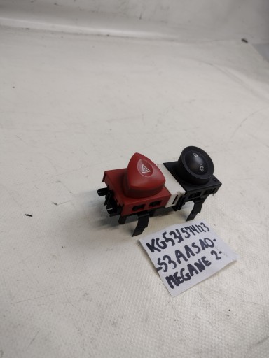 Bouton Lumières de secours, blokady Portière Renault Megane II OE 8200095493