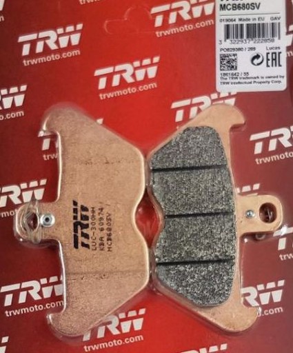 MCB680SV - КОЛОДКИ ШИНКИ ПЕРЕДНІ TRW LUCAS BMW R 1100 R ABS 95-01