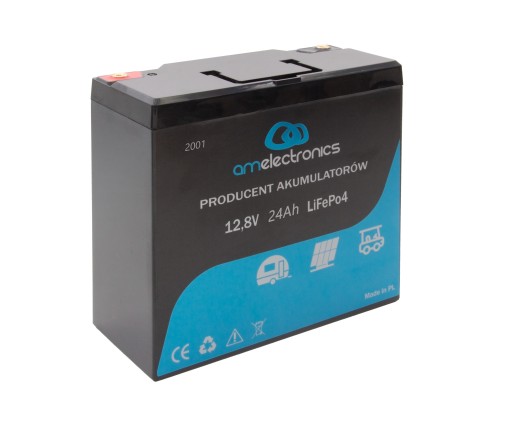 Акумуляторна батарея 12.8v 24ah (24000mah) lifepo4 (2001)