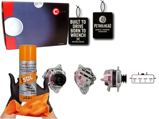 CASCAL35286AS#ECS-PCP+K - Генератор 12в 140а каско #petrolhead pro+ комплект4