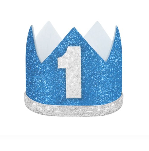 Синя корона на день народження PartyPal