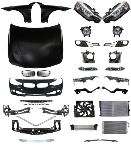 5 - Манекен накладки капота на бампер BMW F30 11-15