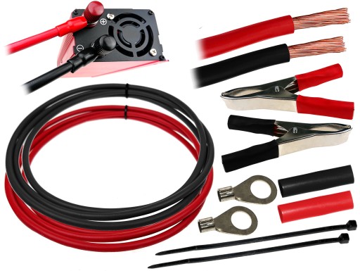 6mm2 5m - Кабели провода удлинитель для преобразователя напряжения аккумулятора 6мм 5м