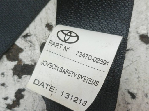 Gurten Sicherheits mitte heck KANAPY E16 E17 E18 Toyota Corolla XI