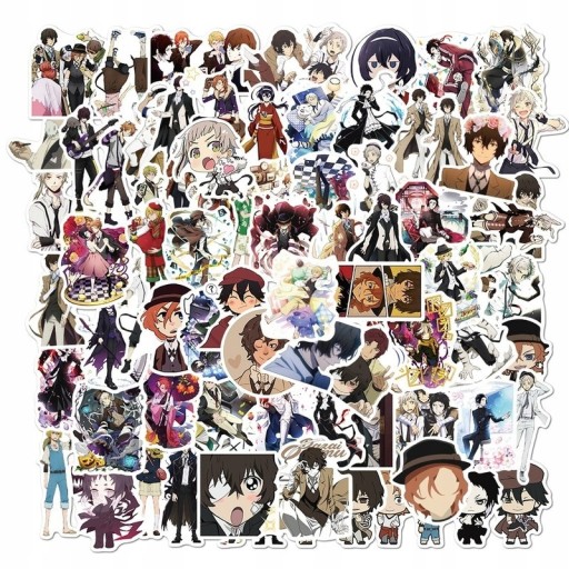 10/100 шт. Bungo Stray Dogs Stickers Аніме-наклейка