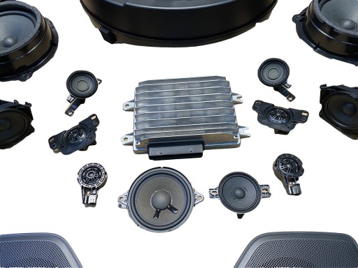 AUDI A7 4K bang OLUFSEN speakers amplifier