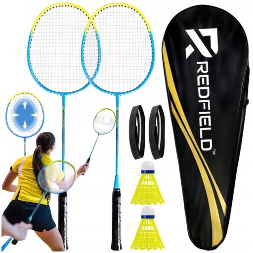 Волан, чохол, ракетка, набір воланів, набір ігрових ракеток RedField Pro з воланом Ракетки, волани, сумка для перенесення ПОВНИЙ КОМПЛЕКТ