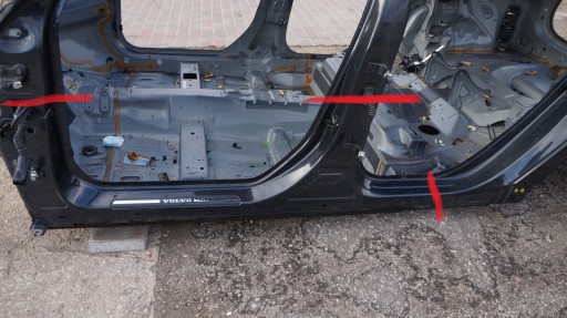 VOLVO V60 и S60 II подоконник левый передний столб