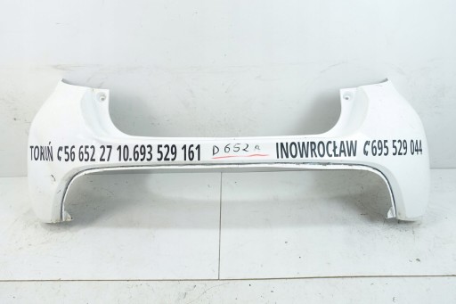 bumper rear part rear TOYOTA YARIS IV 2020