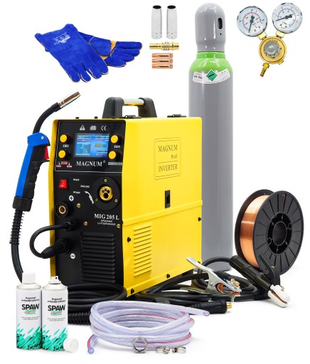 MAGNUM MIG 205L припой комплект ЖК-дисплей 200A цилиндр