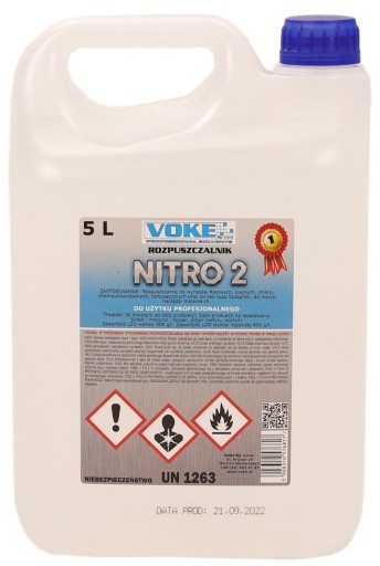 РАЗБАВИТЕЛЬ NITRO 2 PREMIUM VOKE 5L PRO VC-01 РАСТВОРИТЕЛЬ NITRO2