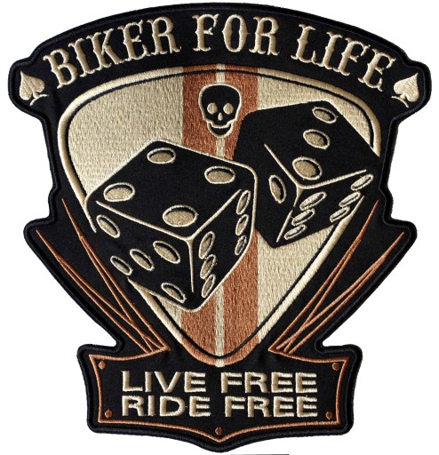 Байкер для жизни XL Термо полоса Live Free Ride