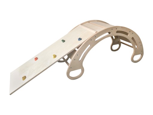 Дерев'яна качалка + гірка для скелелазіння, ЗМАСЛЕНА