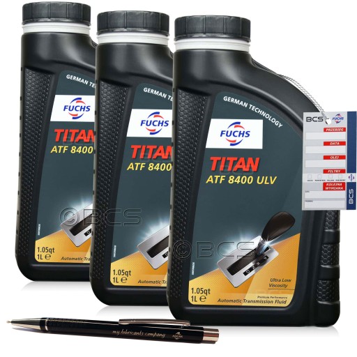 3л fuchs titan atf 8400 масло ulv aw-2 dexron ulv ford mercon ulv 3л