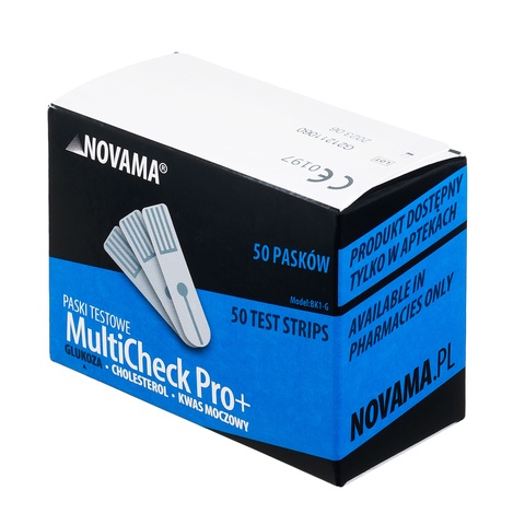 Paski testowe do glukozy Novama Multicheck Pro+ 50 sztuk