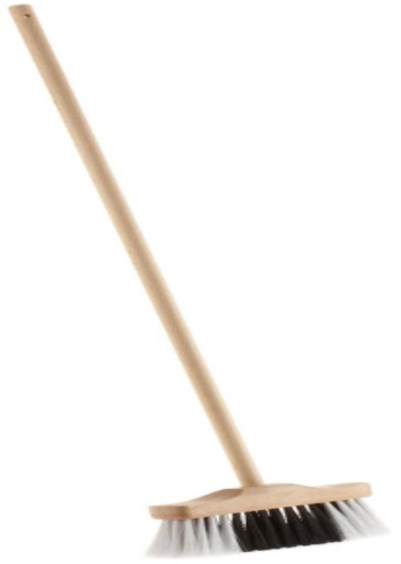 Klein Дерев'яна мітла вулична чорно-біла 6609