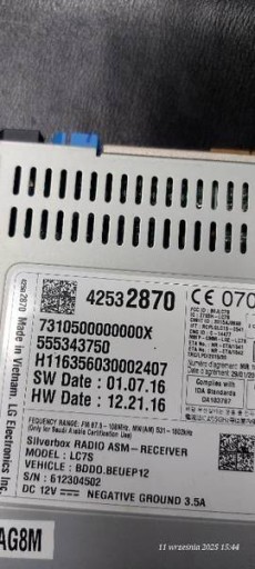 player navigation devices 42532870 OPEL ASTRA V K
