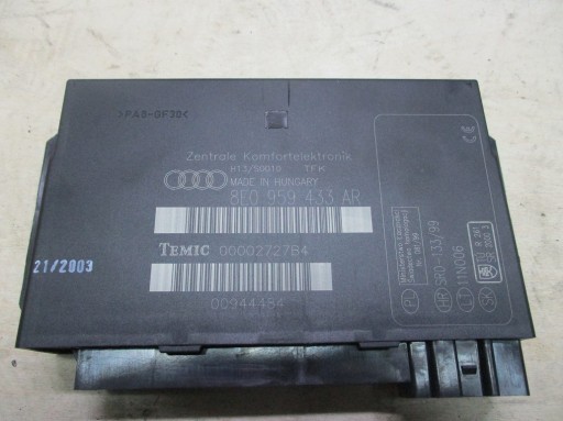 AUDI A4 B6 8E0 00-04R модуль комфорта 8E0959433AR
