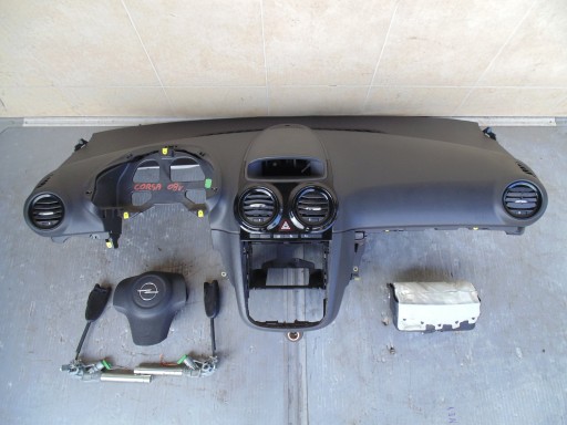 DASHBOARD CONSOLE AIRBAG AIRBAGS OPEL CORSA D 2009 R.