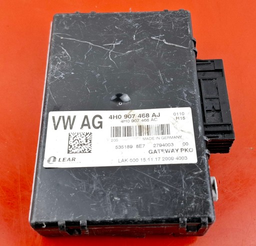 Модуль шлюза контроллера audi a8 s8 4h0907468aj