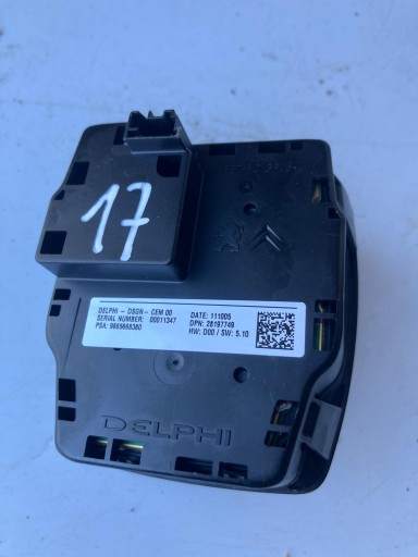 PANEL switch RADIA navigation devices PEUGEOT 508 and 9665668380
