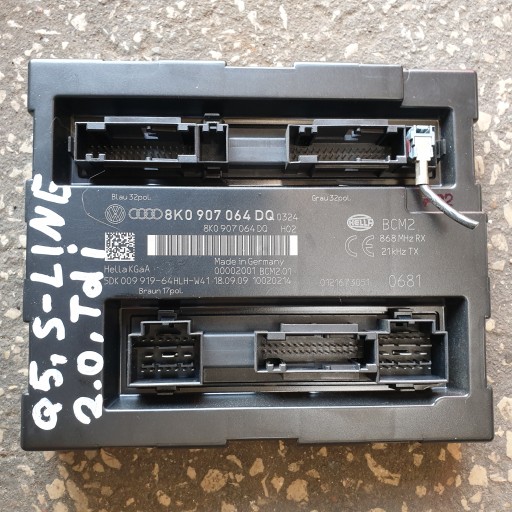 Модуль контроллера COMFORT BCM 2 Audi Q5 A6 C7 4G 8K0907064DQ