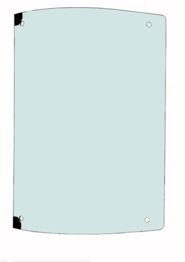 C1236 - СТЕКЛО ЗАДНЕЕ ПРАВОЕ ШЕЛКОГРАФИЯ BOBCAT TL34. 65HF R