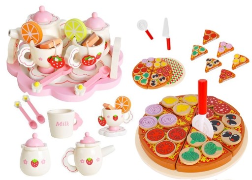 Дерев'яна піца Kruzzel 00009354 27 шт.