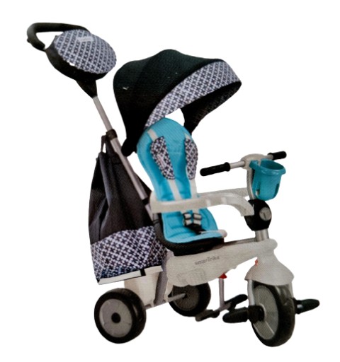 Триколісний велосипед Smart Trike STL1018 Білий, Чорний, Синій