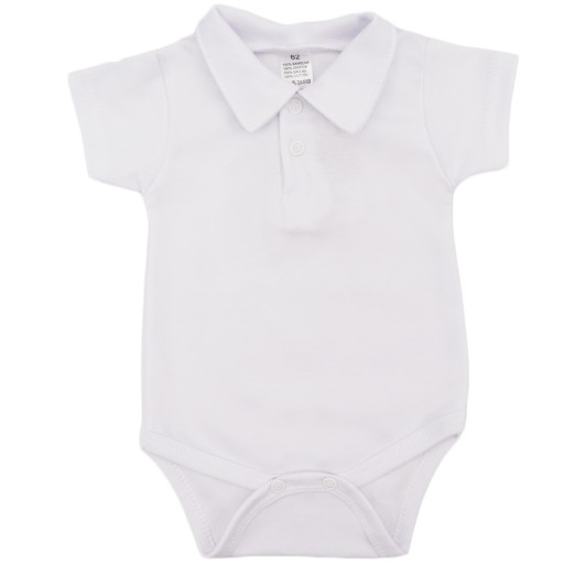 Бавовняне боді з коротким рукавом РОБІК, розмір 74, застібається на кнопку