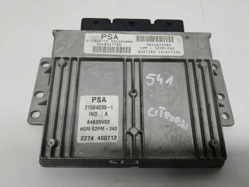 computer Centralina Motore Citroen 9644674580 9648967780