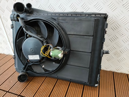PORSCHE CARRERA 911 996 water cooler of the air conditioning left + fan KPL