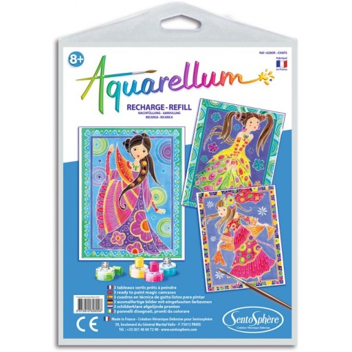 Sentosphère Aquarellum Glamour Girls Refill pack, 6330R, синій