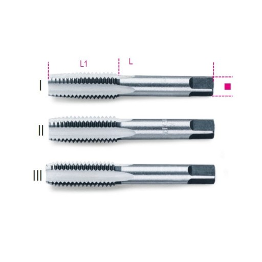 BETA НАБІР МІТЧИКІВ РУЧНИХ М22 х 2,5, 3 ШТ