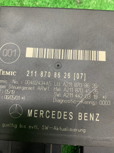 module bonnet MERCEDES E W211 KOMBI LIFT 2118708626