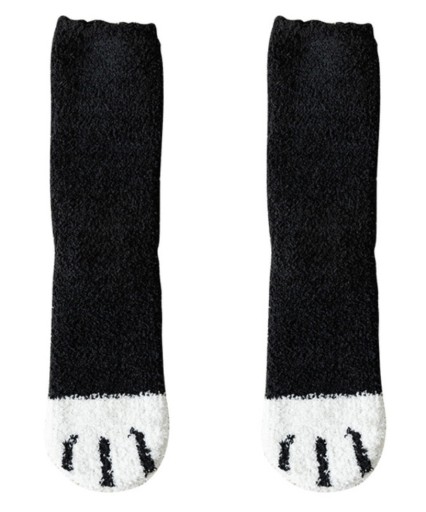 Ponožky dámske dievčenské mačacie labky mačičky mäkké pohodlné 35-39