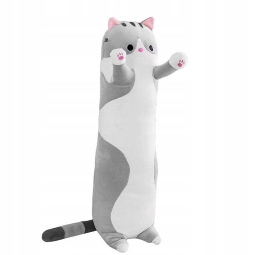 ПОДУШКА ДОВГА КІТ ТАЛІСМІН ПЛЮШЕВИЙ КОТ 50 СМ