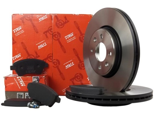 ДИСКИ КОЛОДКИ TRW MEGANE II SCENIC II ПЕРЕДНИЕ