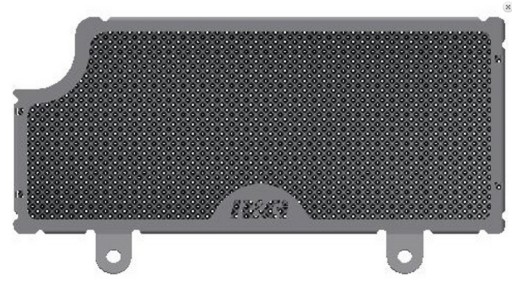 КРИШКА МАСЛЯНОГО РАДІАТОРА KAWASAKI ZX-10R / RR 21 BLACK