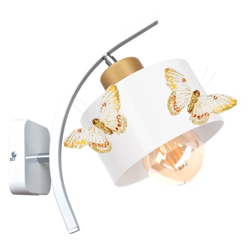 НАСТІННИЙ СВІТИЛЬНИК ЛОФТ МЕТЕЛИК 1 ХВИЛЯ - ЗОЛОТИЙ -