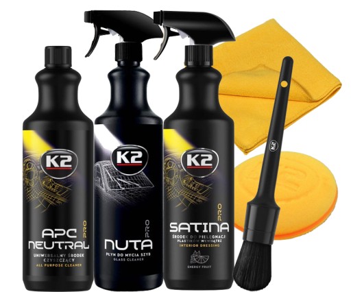 K2 PRO набір для чищення салону автомобіля + безкоштовно