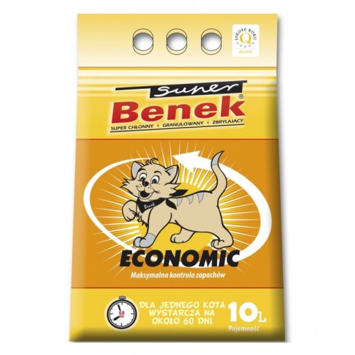 Podstielka pre mačky Super Benek Economic 10L