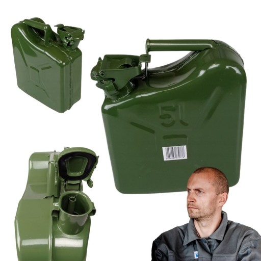 Металлическая топливная канистра 5л ON и Pb