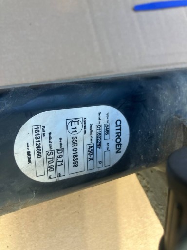Gancio traino modulo cablaggio staffa C4 PICASSO II 1613124080 9665524180
