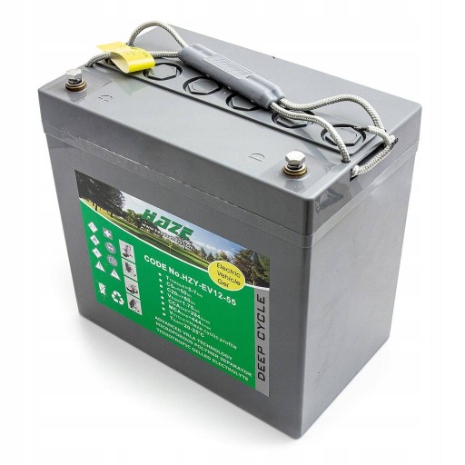 Haze hzy ev гелевий акумулятор 12v- 55ah c20 для скутера кемпер