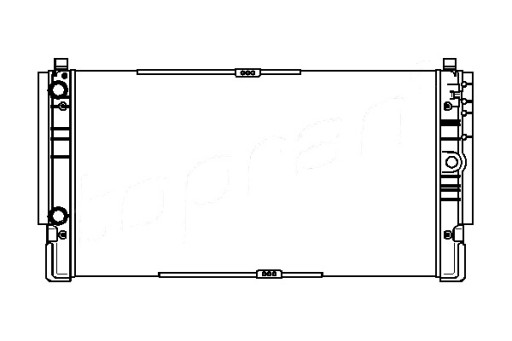 113 326 - Радиатор топран vw t4 2.4 2.5d 90- топран