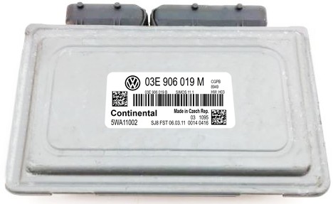 Эбу компьютера vw polo 03e906019m 5wa11002